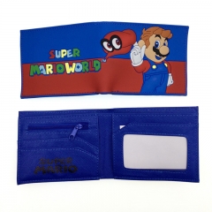 Super Mario Bro Short Coin Purse Anime PVC Wallet
