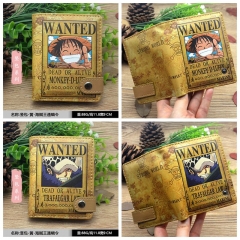 7 Styles One Piece Cartoon Pattern Coin Purse Anime PU Wallet