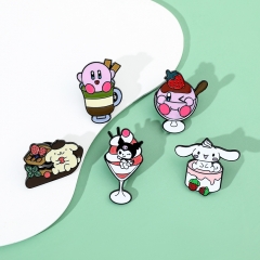 5 Styles My Melody Kuromi Cinnamoroll Cos Cartoon Alloy Pin Anime Brooch