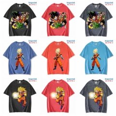 8 Styles 6 Color Dragon Ball Z Short Sleeve Cartoon Anime T Shirt