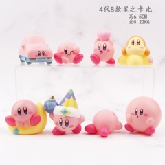 8PCS/SET 6.5CM Kirby Generation 4 Cute PVC Doll Anime Figure Toy