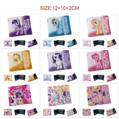 9 Styles My Little Pony PU Short Hidden Snap Button Purse Anime Wallet