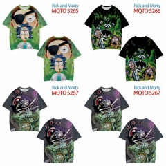 3 Styles Rick and Morty Cartoon European Size Anime T Shirt