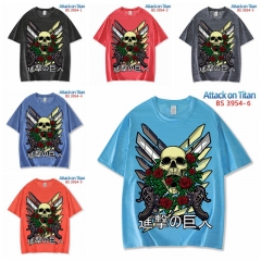 36 Styles Attack on Titan/Shingeki No Kyojin Cartoon Pattern Color Printing Anime T shirts