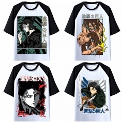 7 Styles Attack on Titan/Shingeki No Kyojin Cartoon Short Sleeve Anime T Shirt