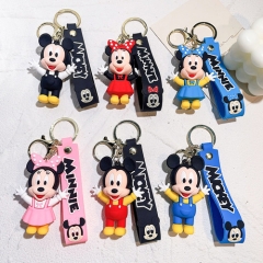 6 Style Mickey Mouse and Donald Duck Anime Figure Keychain