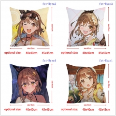 2 Sizes 5 Styles Atelier Ryza Ever Darkness & the Secret Hideout Cartoon Square Anime Pillow