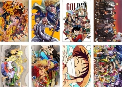 7 Styles 8PCS/SET 42*29CM One Piece Cartoon Anime Paper Poster