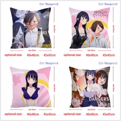 2 Sizes 5 Styles The Dangers in My Heart Cartoon Square Anime Pillow