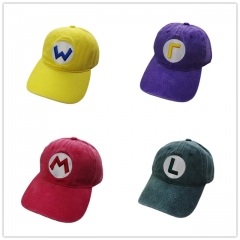 4 Styles Super Mario Bro For Adult Baseball Cap Anime Hat