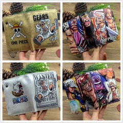 7 Styles One Piece Cartoon Pattern Coin Purse Anime Wallet