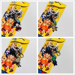 4 Styles Dragon Ball Z Son Goku Cartoon Cute Anime Keychain