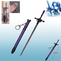 22CM Fate/Grand Order Alter Cartoon Anime Metal Weapon Sword Necklace/Keychain