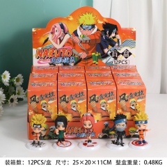 12PCS/SET Naruto Cartoon Blind Box PVC Anime Figure