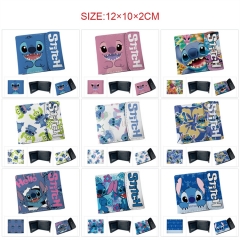 10 Styles Lilo & Stitch PU Folding Purse Anime Short Wallet