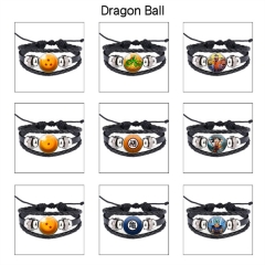21 Styles Dragon Ball Z Cartoon Anime Bracelet Wristband