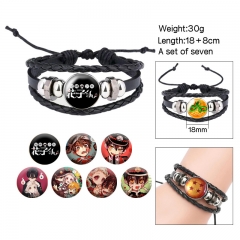 (Replaceable Pattern)Toilet-Bound Hanako-kun Cartoon Anime Bracelet Wristband