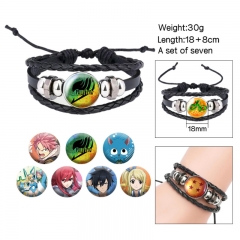(Replaceable Pattern)Fairy Tail Cartoon Anime Bracelet Wristband