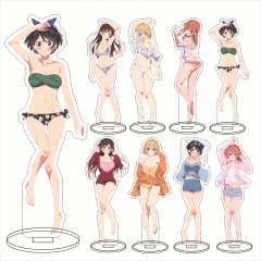 8 Styles Rented Girlfriend Cartoon Anime Acrylic Standing Plate