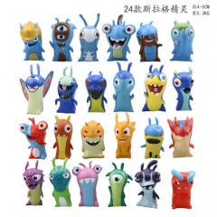 24PCS/SET 4-5CM Slugterra Cartoon Anime PVC Figure Toy Doll