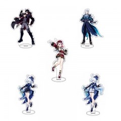 5 Styles Genshin Impact Cartoon Acrylic Anime Standing Plate