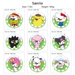11 Styles Sanrio Cartoon Decoration Anime Wall Clock
