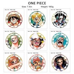 18 Styles One Piece Cartoon Decoration Anime Wall Clock