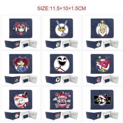 9 Styles The Amazing Digital Circus Cartoon Pattern Coin Purse Anime Short Wallet