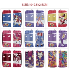12 Styles The Amazing Digital Circus Cartoon Pattern Coin Purse Anime Long Wallet
