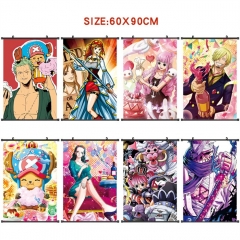 60*90CM 21 Styles One Piece Wall Scroll Cartoon Pattern Decoration Anime Wallscroll
