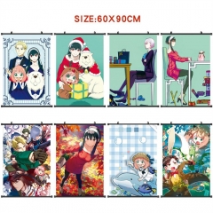 60*90CM 21 Styles SPY×FAMILY Wall Scroll Cartoon Pattern Decoration Anime Wallscroll