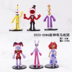 6PCS/SET 7.5CM The Amazing Digital Circus Cartoon Anime PVC Figure Toy Doll