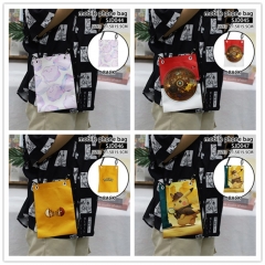 (21.5*15.5cm) 6 Styles Pokemon Cartoon Pattern Anime Phone Bag