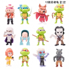 12PCS/SET 5-6CM Teenage Mutant Ninja Turtles Cartoon Anime PVC Figure Toy Doll