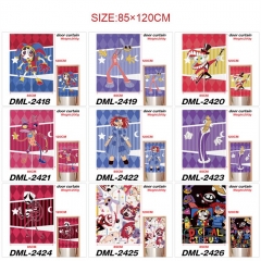 12 Styles The Amazing Digital Circus Cartoon Pattern Anime Door Curtain