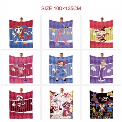 100*135CM 12 Styles The Amazing Digital Circus Cartoon Pattern Anime Summer Quilt