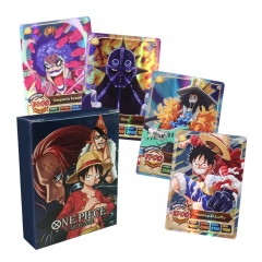 50PCS/SET One Piece Game Anime Laser Paper Playing Card Set