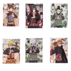 2 Styles 8.6*5.6CM Naruto Cartoon School Plastic Anime PVC Card (SET)