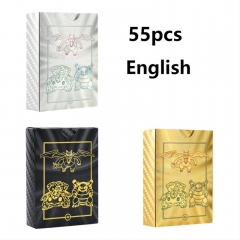 55PCS/SET 3 Styles Pokemon Game Anime PVC Playing Card