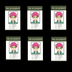 8.6*5.6CM Saiki Kusuo no Sai-nan Cartoon School Plastic Anime PVC Card (SET)