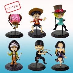 6PCS/SET 10-13CM One Piece Anime PVC Figure