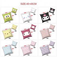45*45CM 11 Styles Sanrio Cartoon Pattern Anime Pillow
