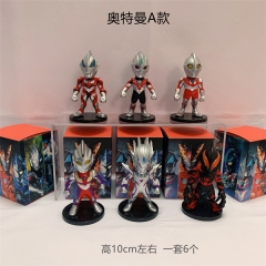 3 Styles 6pcs/set Ultraman Character Blind Box Anime PVC Figure Toy
