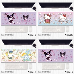 3 Styles 80*30*0.3CM Sanrio Hello Kitty/Kuromi/Cinnamoroll Cartoon Anime Mouse Pad