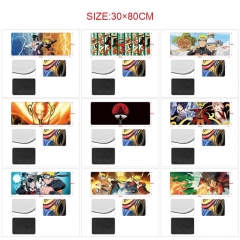 30*80CM 14 Styles Naruto Anime Mouse Pad