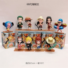 10PCS/SET 7-10CM One Piece 68 Generation Cartoon Blind Box Anime PVC Figure Toy