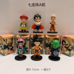 6PCS/SET 9-12CM Dragon Ball Z Cartoon Blind Box Anime PVC Figure Toy