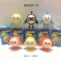 6PCS/SET 9CM Eggy Party 1 Generation Cartoon Blind Box Anime PVC Figure Toy