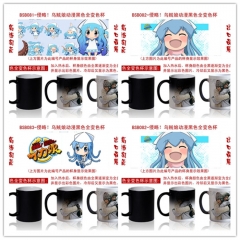 3 Styles Ika Musume Cartoon Pattern Ceramic Cup Anime Changing Color Ceramic Mug