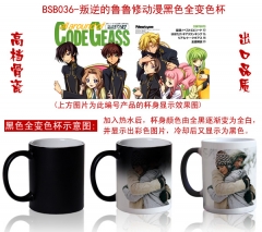 2 Styles Code Geass Cartoon Pattern Ceramic Cup Anime Changing Color Ceramic Mug